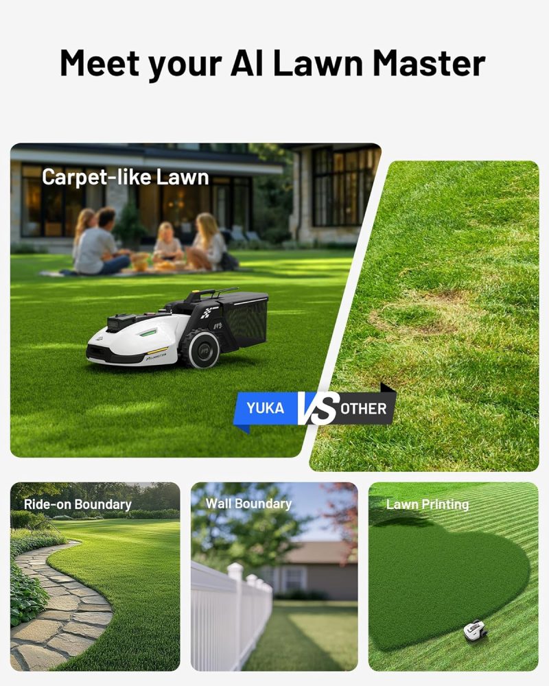 MAMMOTION YUKA Perimeter Wire Free Robot Lawn Mower - Image 3