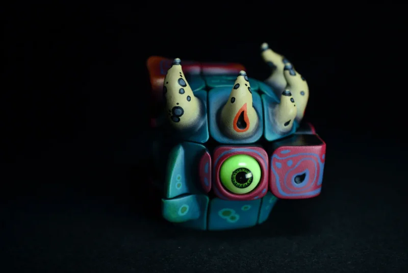 Artists Handmade Art Monster Sculpture Rubik Cube Toys - Image 4