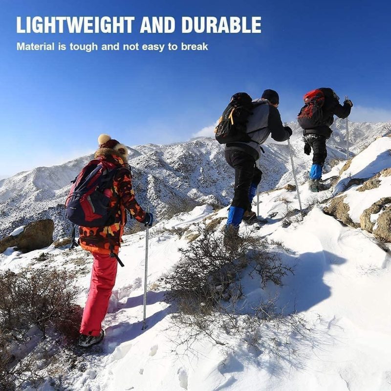 Tactical Trekking Poles Survival Walking Cane Camping Hiking Stick Alpenstock - Image 10