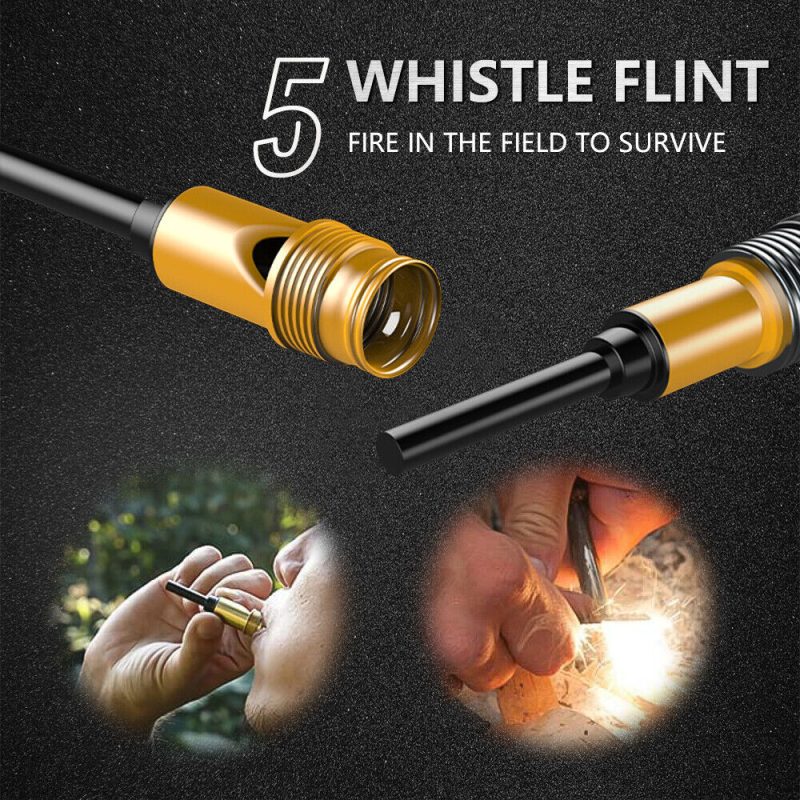 Tactical Trekking Poles Survival Walking Cane Camping Hiking Stick Alpenstock - Image 3