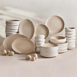 Stoneware 12-Person Dinner Set
