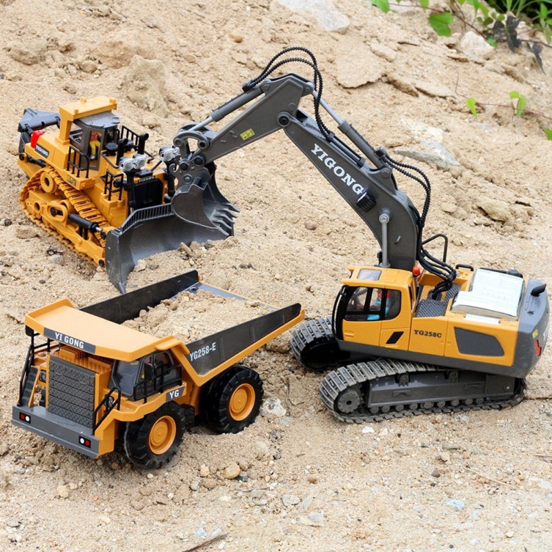 4 in 1 Remote Control Excavator Construction Vehicle Set