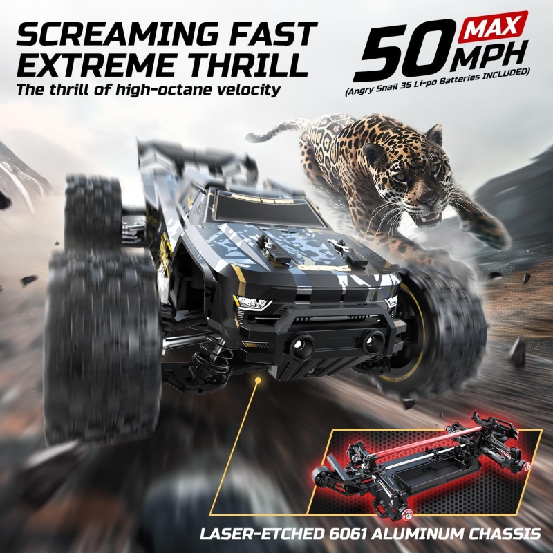 DEERC 4WD High Speed Fast Brushless RC Cars - Image 2
