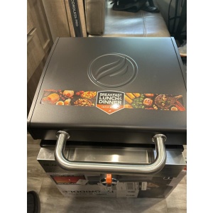 Blackstone Portable Outdoor Griddle with Hood Carry Bag Tool Kit photo review