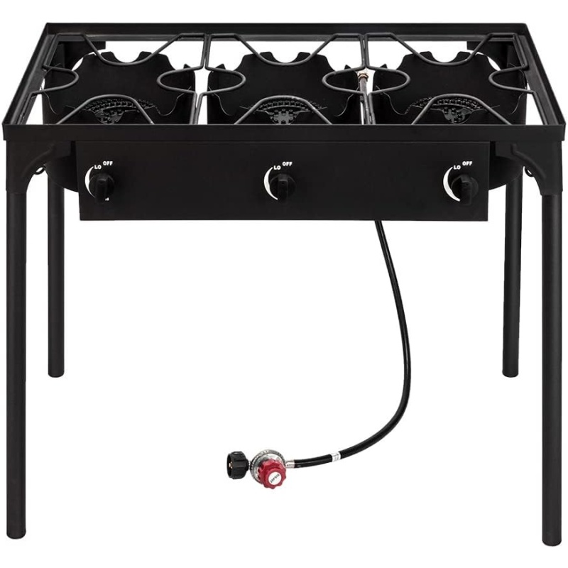 FathersDayGift-3 Burner Outdoor Portable Propane Gas Stove
