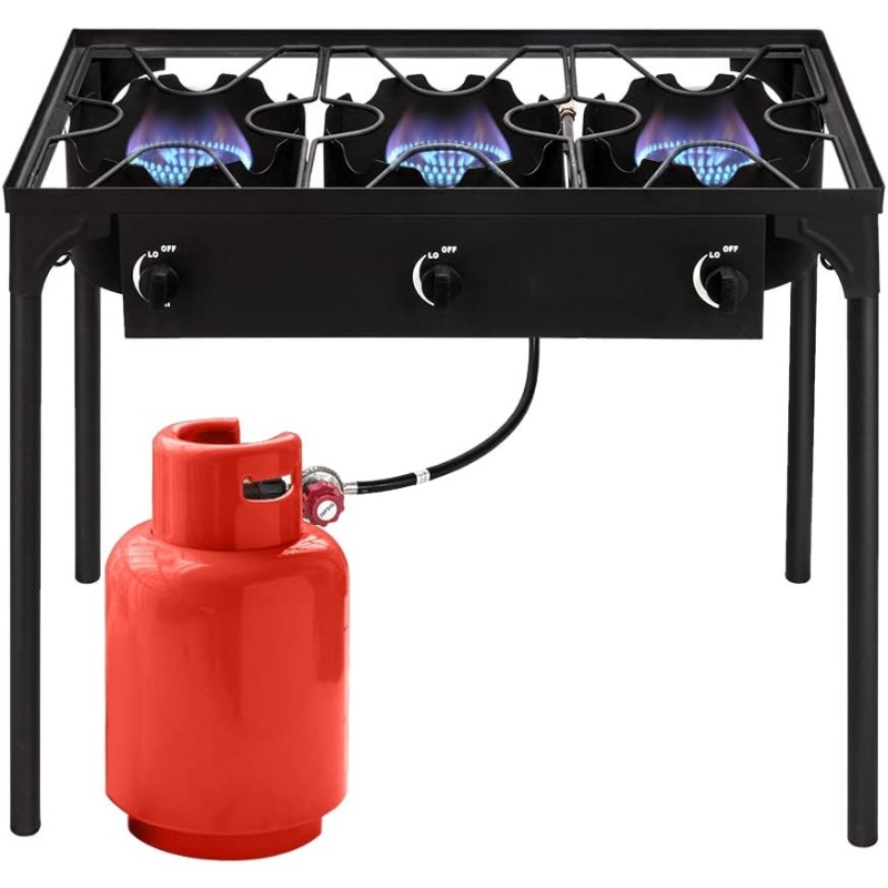 FathersDayGift-3 Burner Outdoor Portable Propane Gas Stove - Image 8