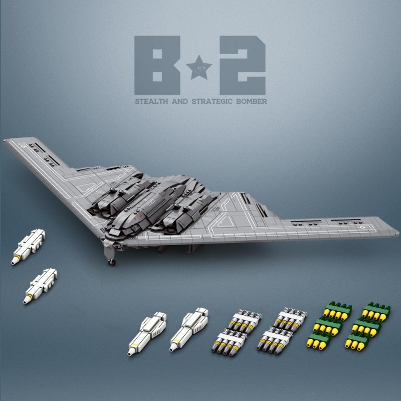MISINI 33038 Military Series B2 Bomber - Image 3