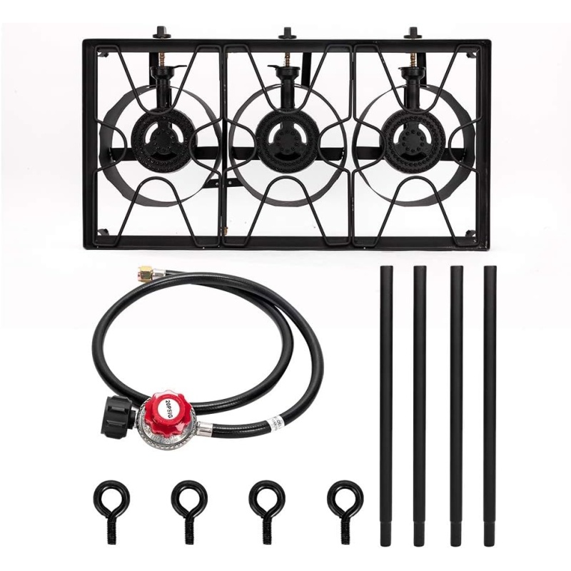 FathersDayGift-3 Burner Outdoor Portable Propane Gas Stove - Image 7