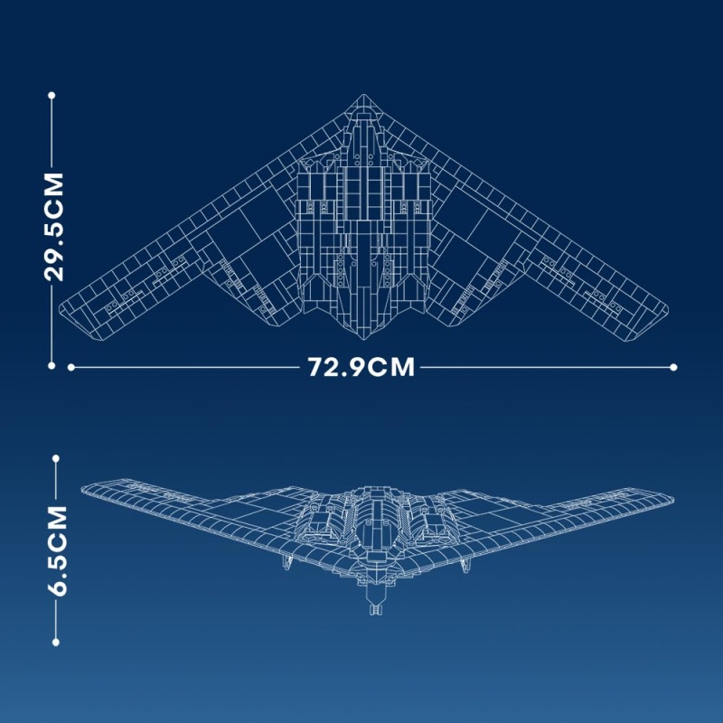 MISINI 33038 Military Series B2 Bomber - Image 8