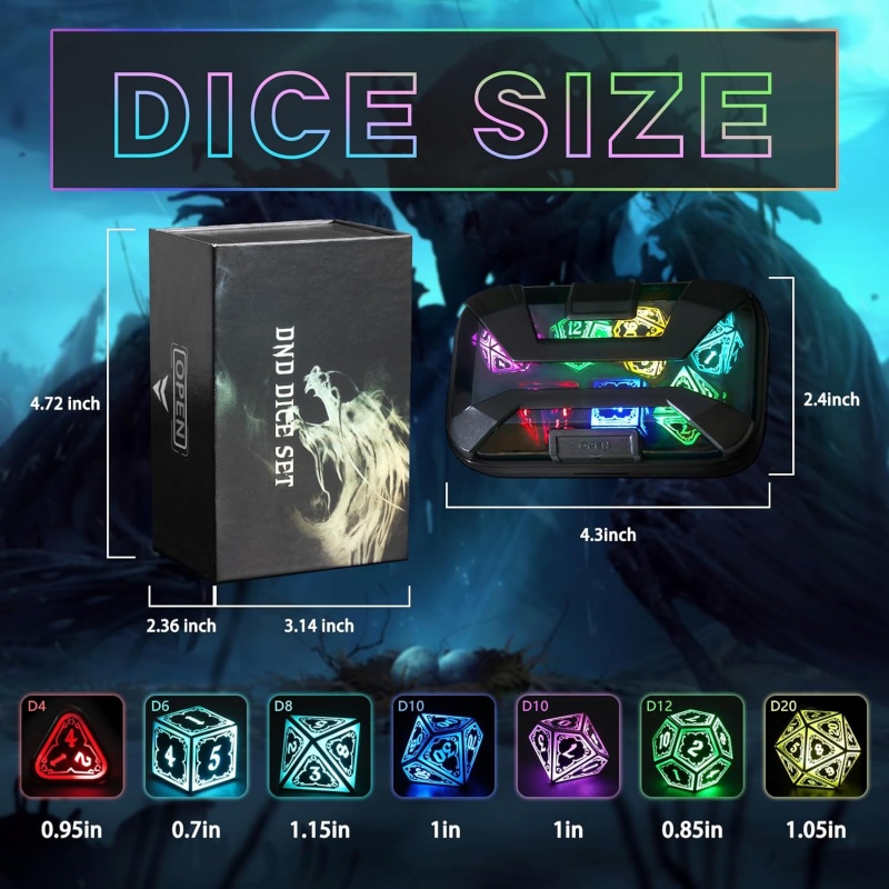 Wireless Light Up Dice Set - Image 3