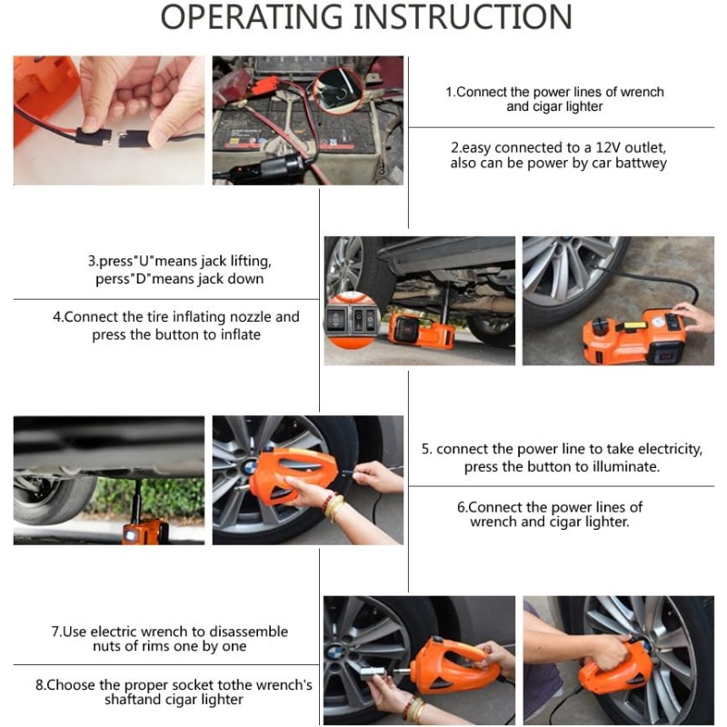 Electric Car Jack Kit Hydraulic Stand - Image 4
