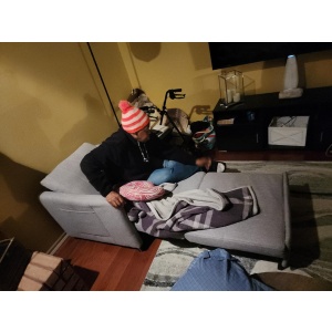 Extra Long Convertible Chair Bed photo review