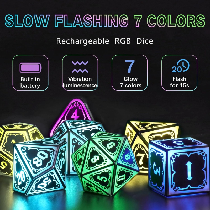 Wireless Light Up Dice Set - Image 2