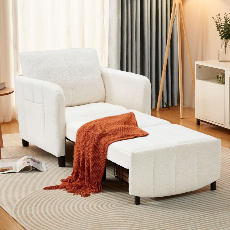 Extra Long Convertible Chair Bed