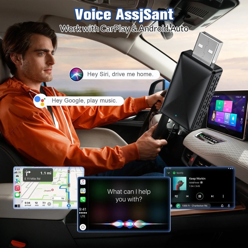 2 in 1 Auto Wireless Carplay Adapter - Image 3