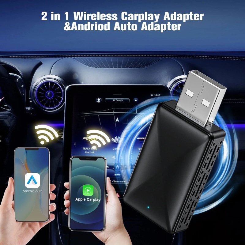 2 in 1 Auto Wireless Carplay Adapter - Image 2